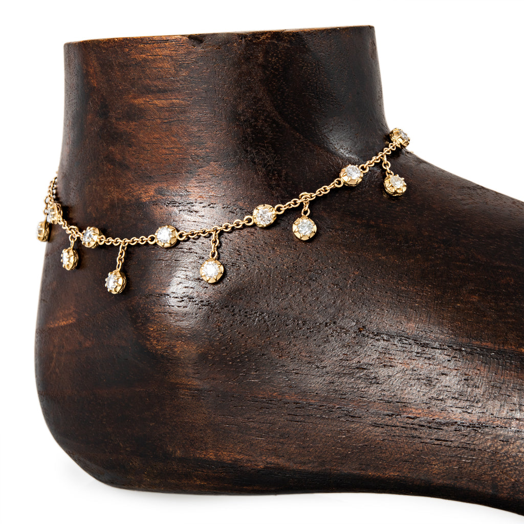 Sophia Diamond Shaker Anklet