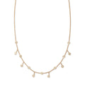Spaced Out Diamond Half Shaker Necklace
