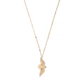 Teardrop Pavé Diamond In Flight Bird Necklace