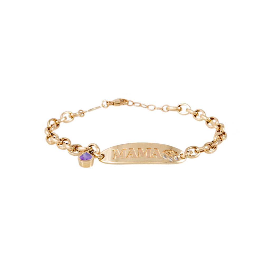 “MAMA” Birthstone ID Bracelet