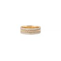 Pave Diamond Braided Spinner Ring