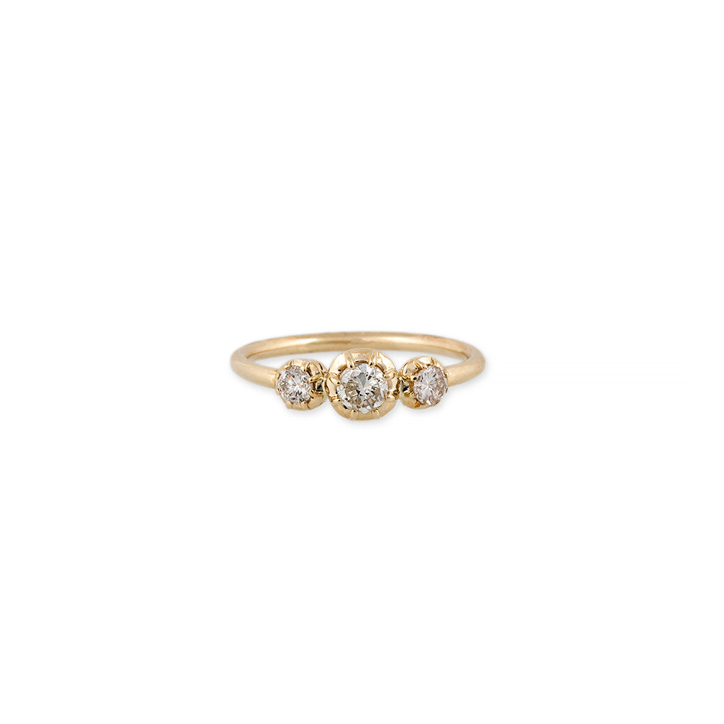 3 Graduated Diamond Sophia Ring