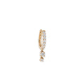 Graduated Diamond Pave Diamond Mini Hoop
