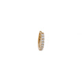 Pave Oval Mini Hoop