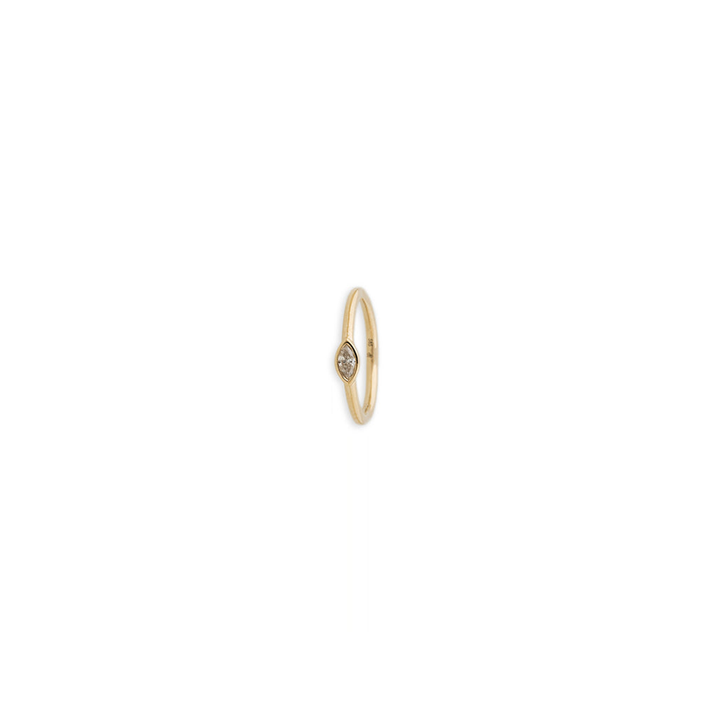 MARQUISE DIAMOND HOOP