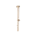 Pave Shining Star Chain Stud Earring