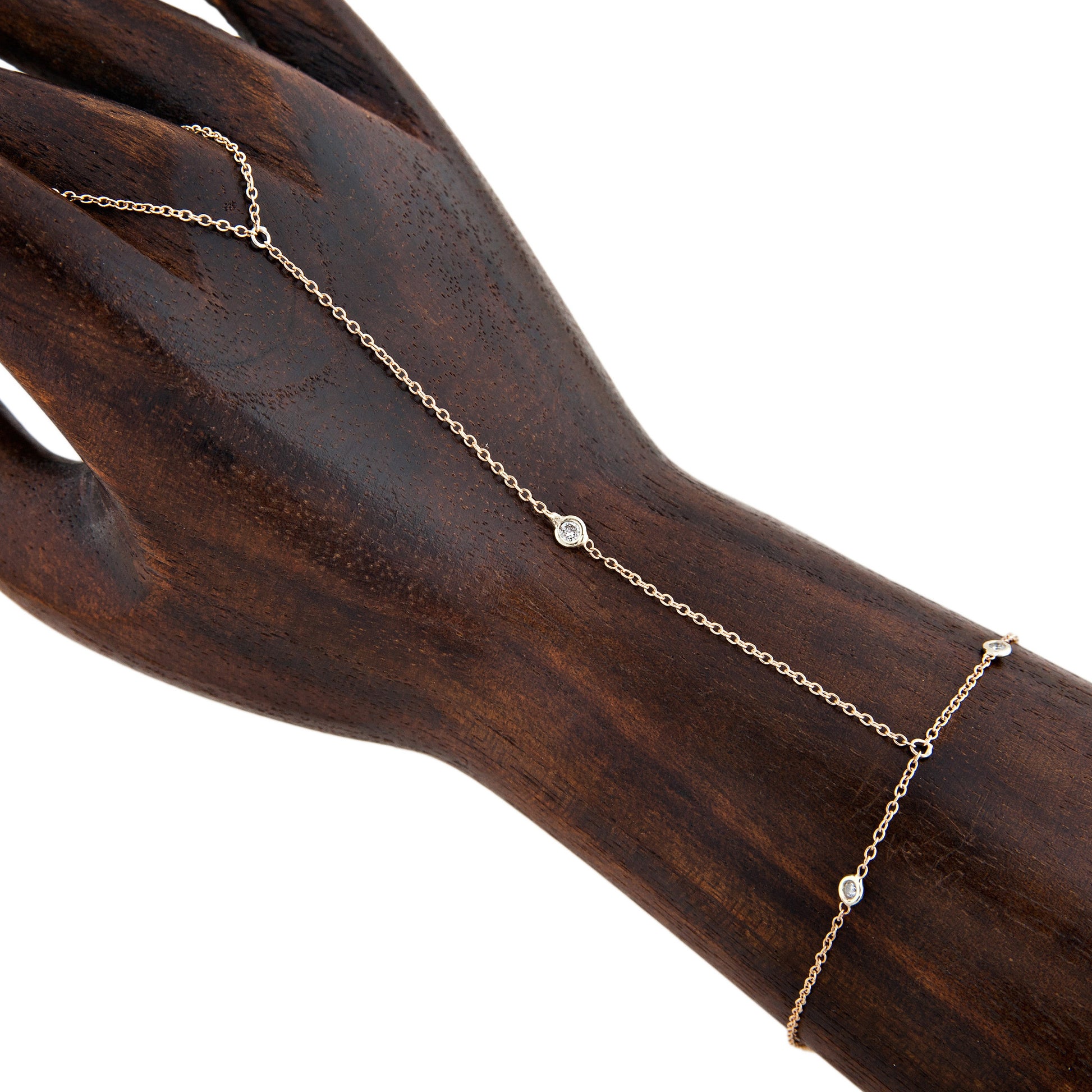 3 DIAMOND FINGER BRACELET