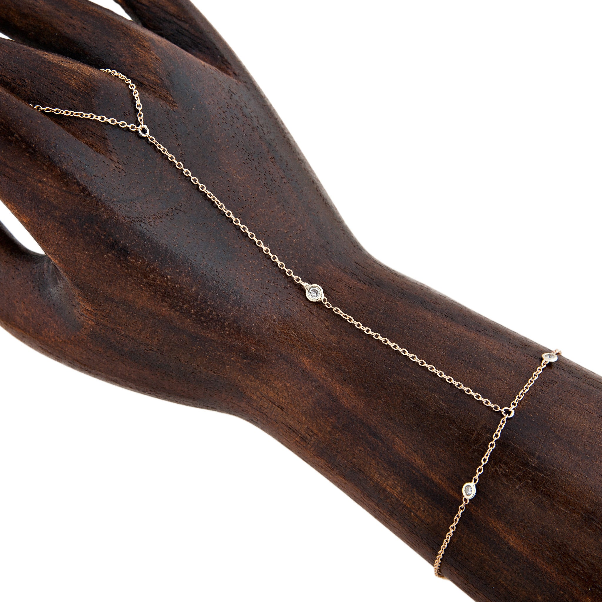 3 Diamond Finger Bracelet
