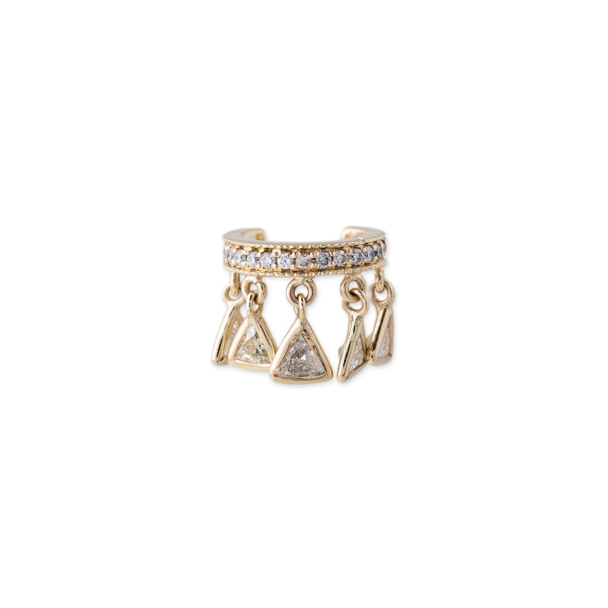 PAVE TRILLION SHAKER EAR CUFF