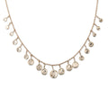 Graduated Disc Drop Necklace