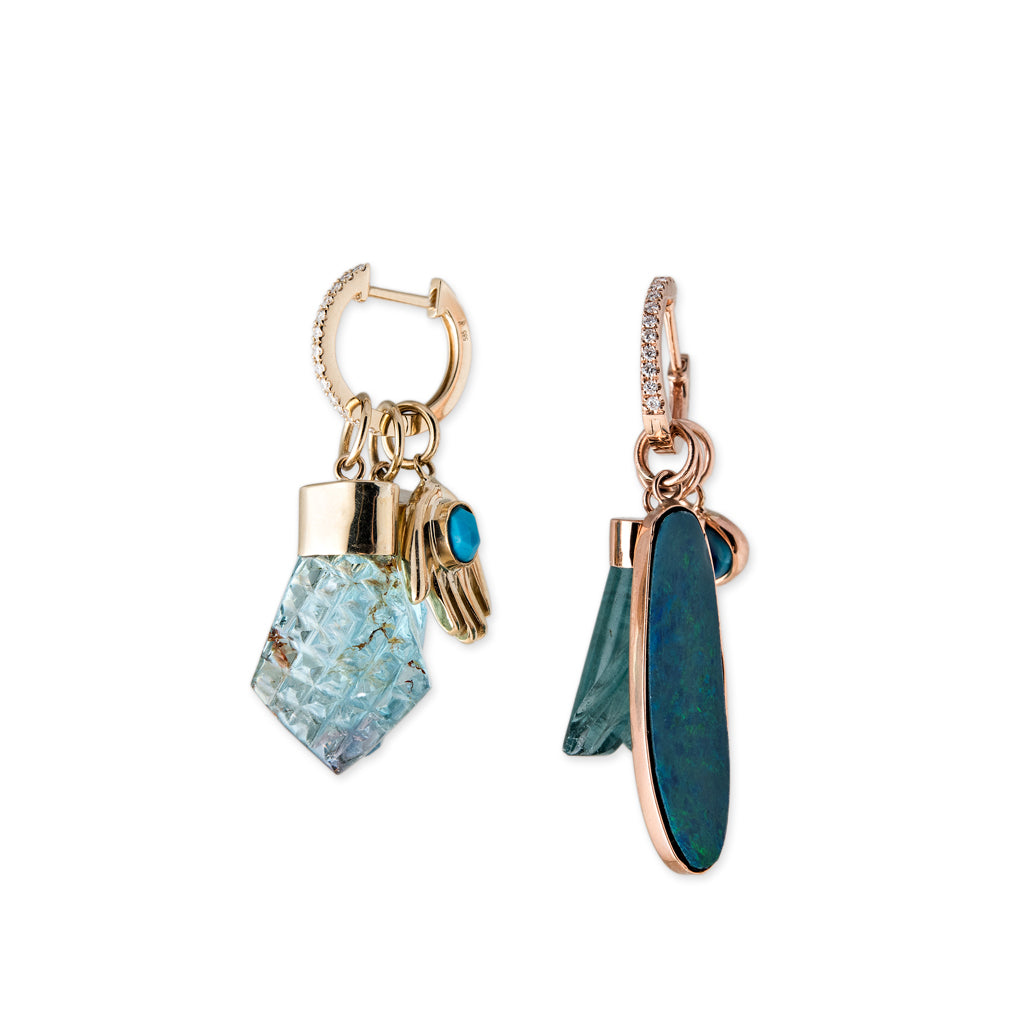 Pave Diamond Mini Hoop